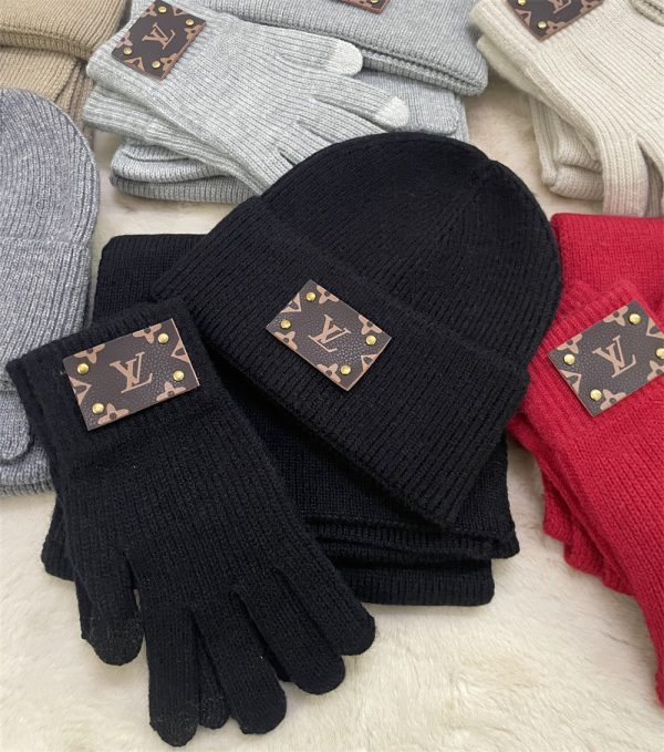 Wholesale knitted scarf & hat & gloves set CHL #30064,Accessories