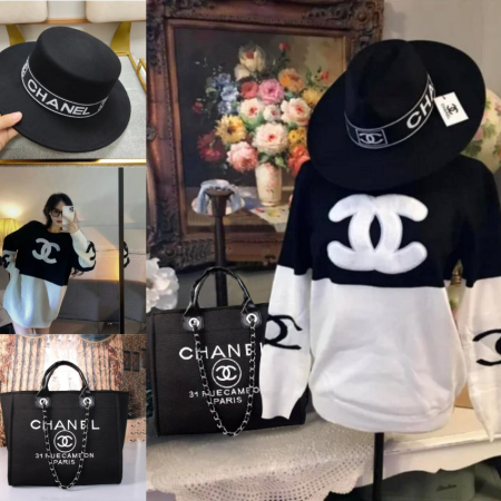 Wholesale Tote bag & sweater & hat set free shipping CHL #30126
