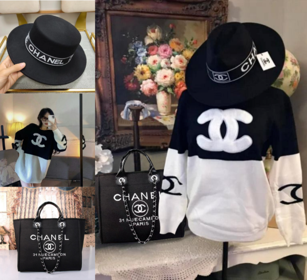 Wholesale Tote bag & sweater & hat set free shipping CHL #30126