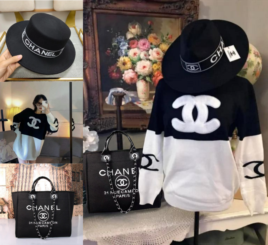 Wholesale Tote bag & sweater & hat set free shipping CHL #30126 - Image 1