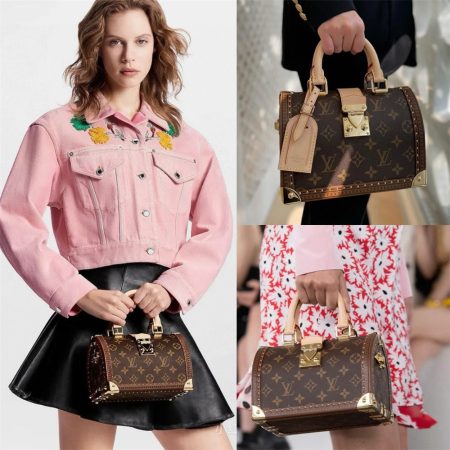 Top qulaity leather Tote bag size:21*15*13cm LOV #30154