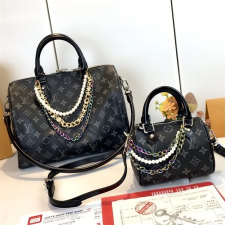 Top qulaity leather handbag speedy size:16cm/30cm LOV #30165