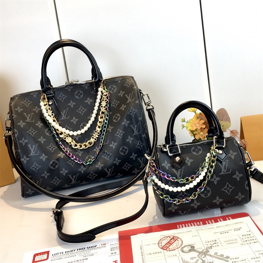 Top qulaity leather handbag speedy size:16cm/30cm LOV #30165 - Image 1