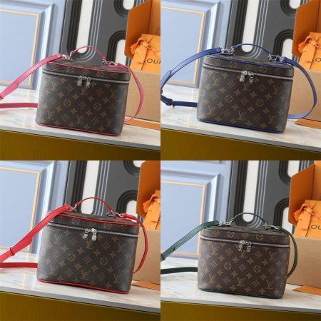 Top quality leather makeup bag size:24*18*14.5cm LOV #30223