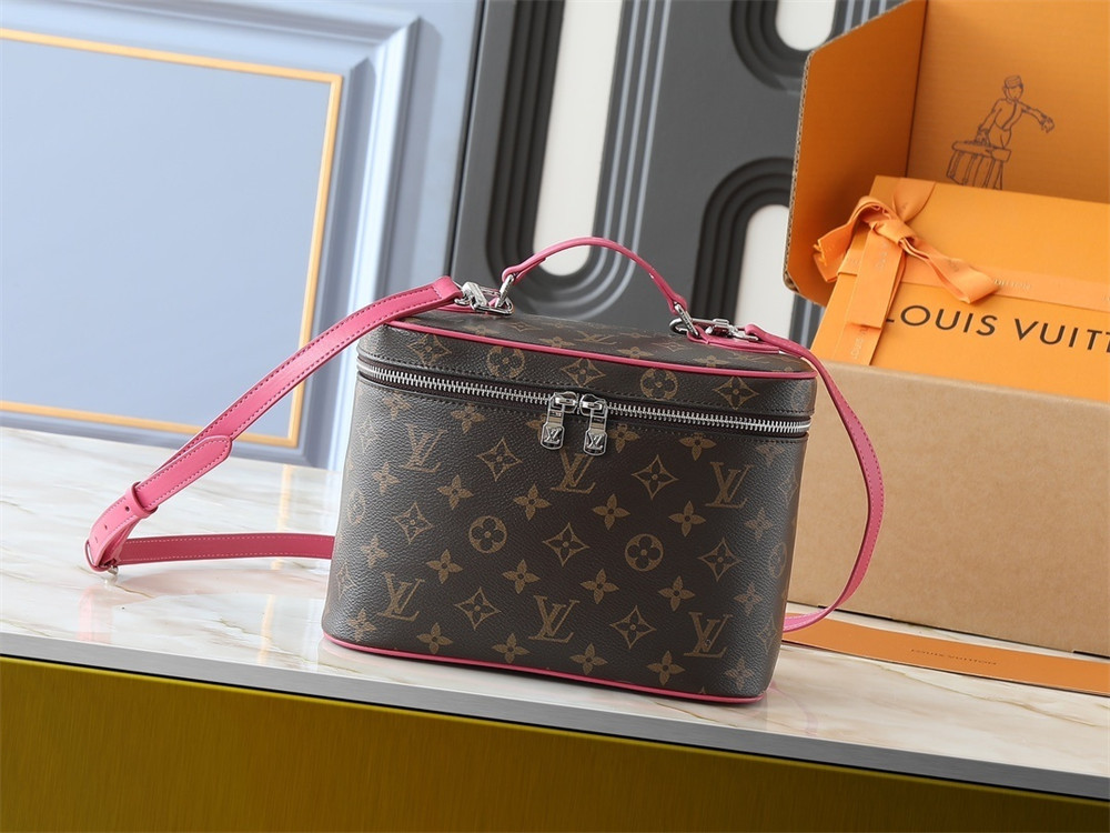 Top quality leather makeup bag size:24*18*14.5cm LOV #30223 - Image 2