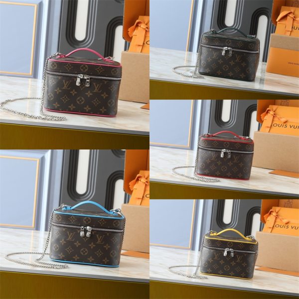 Top quality leather makeup bag size:20*13.5*12cm LOV #30224