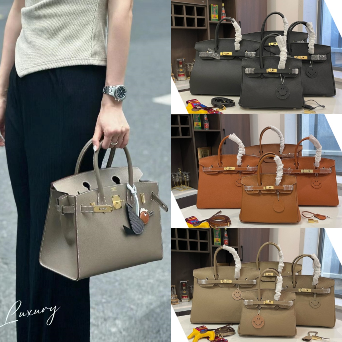 High quality leather Tote bag size:25cm/30cm/35cm/40cm HEM #30266 - Image 1