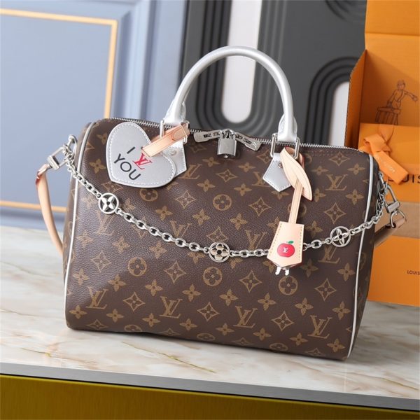 Top qulaity leather handbag speedy size:30*21cm LOV #30300