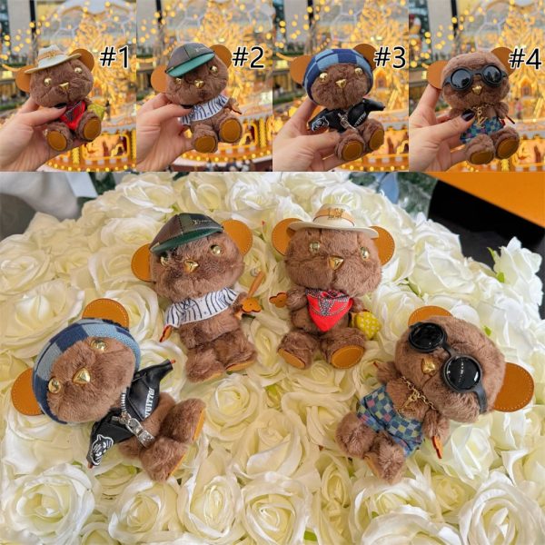 High qualit bear plush keychain with box LOV #30365