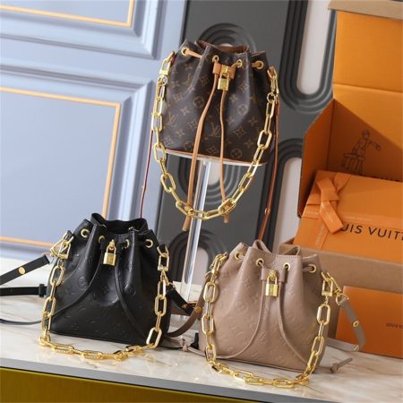 Top quality leather bucket bag size:20*10cm LOV #30399