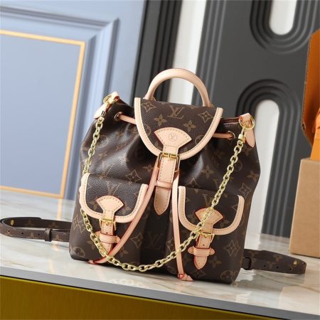 Top quality leather backpack size:21*23*10cm LOV #30451