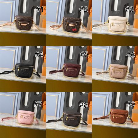 Top quality leather waist bag size:17*12*9.5cm LOV #30454