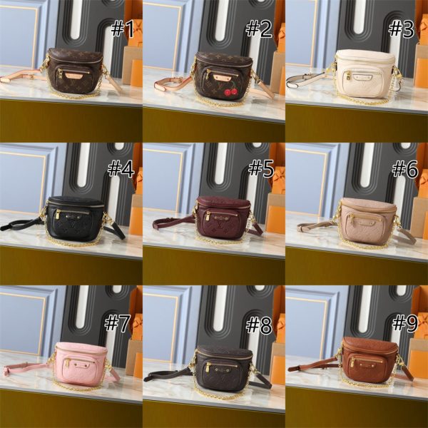 Top quality leather waist bag size:17*12*9.5cm LOV #30454