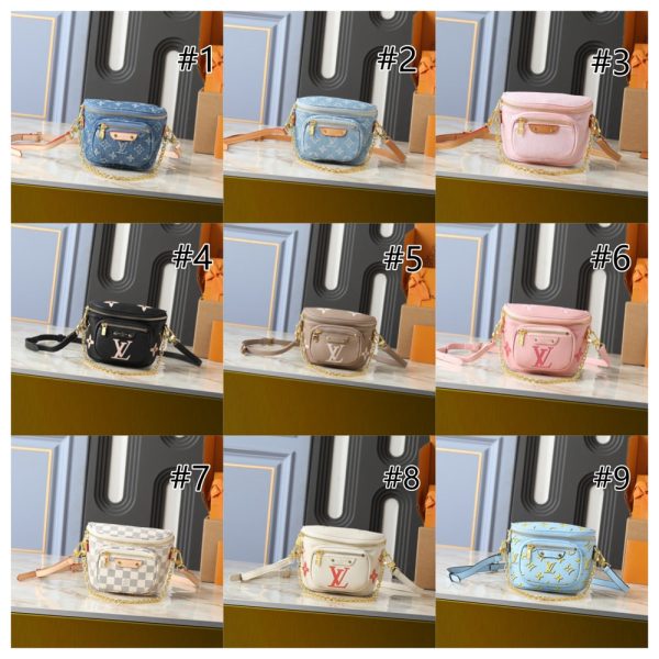 Top quality leather waist bag size:17*12*9.5cm LOV #30455