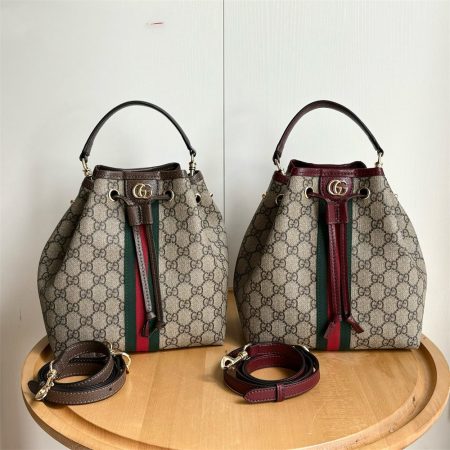 Top quality leather bucket bag size:22*21.5*13cm GUI #30484