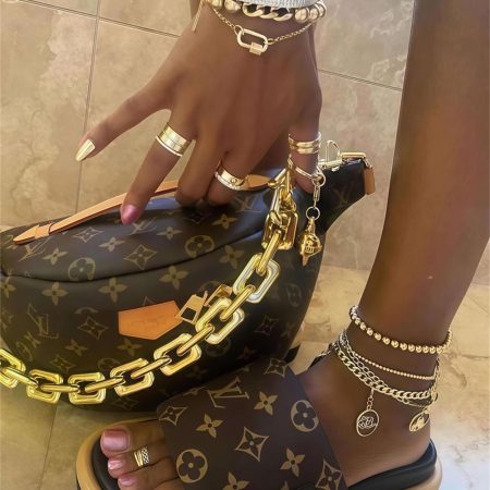 High quality slipper & waist bag free shipping LOV #30517
