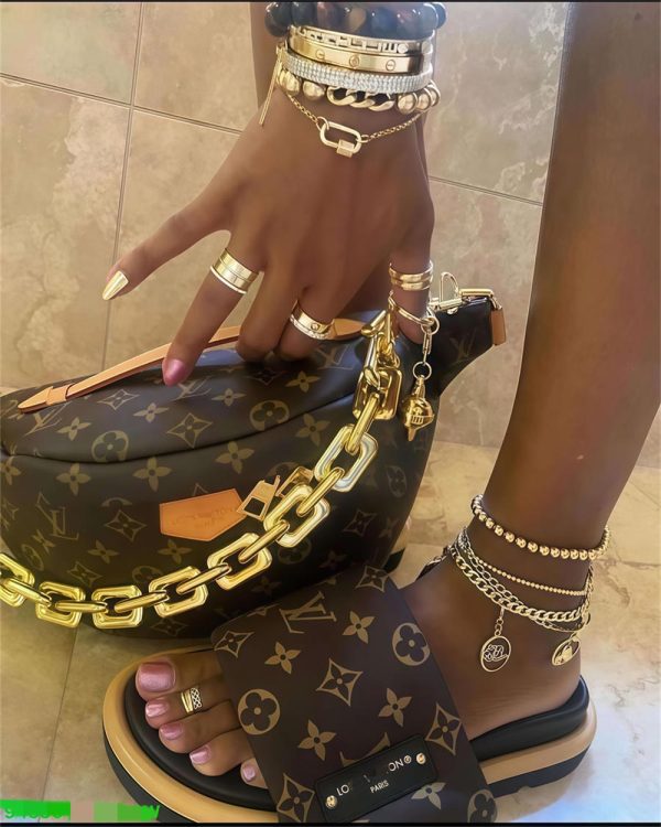 High quality slipper & waist bag free shipping LOV #30517