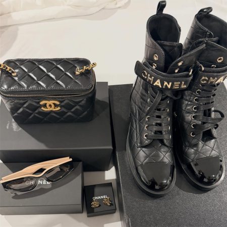 High quality boots & makeup bag & sunglass & earring set free shipping CHL #30553