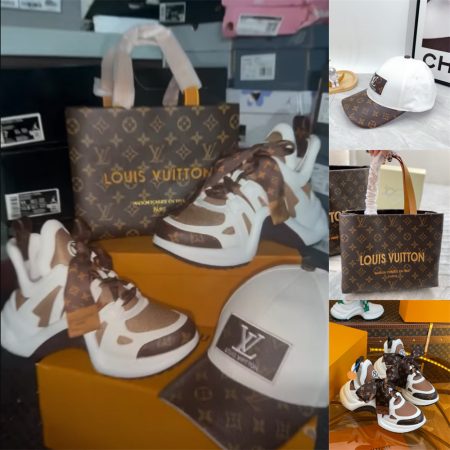 High quality sneaker & Tote bag & hat free shipping LOV #30609