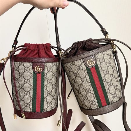 Top quality leather bucket bag size:11.5*20*8cm GUI #30615