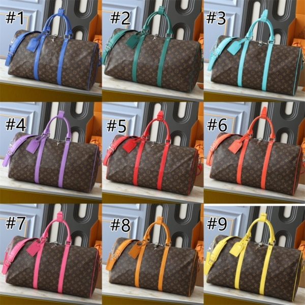Top quality leather duffel luggage bag size:50*29*23cm LOV #30616