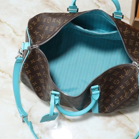 Top quality leather duffel luggage bag size:50*29*23cm LOV #30616 - Image 3