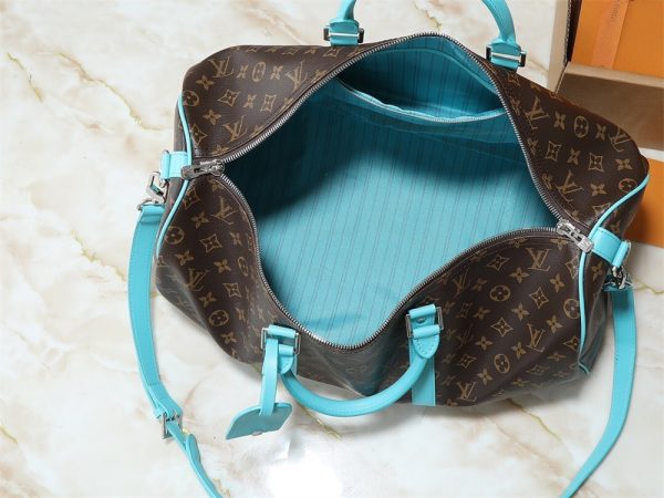 Top quality leather duffel luggage bag size:50*29*23cm LOV #30616