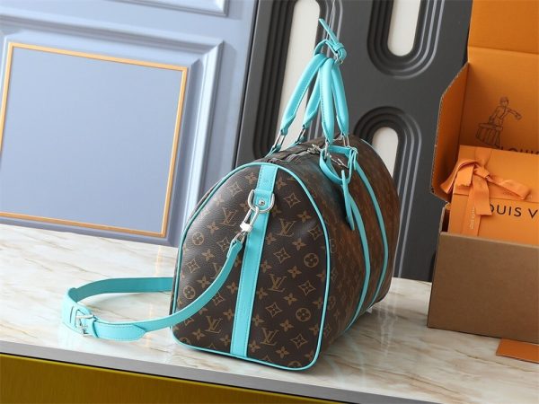 Top quality leather duffel luggage bag size:50*29*23cm LOV #30616