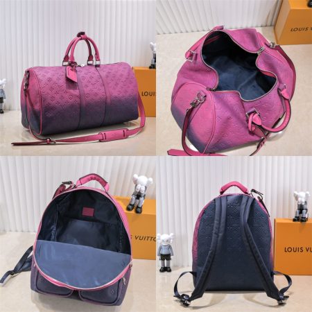 Top quality leather backpack/ duffel luggage bag LOV #30618 - Image 2