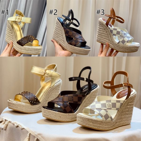 High quality sandals size:5-11 with box free shipping LOV #30619
