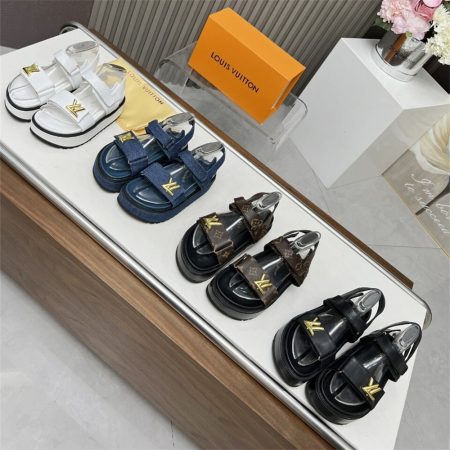 High quality sandals size:5-11 with box free shipping LOV #30623 - Image 2