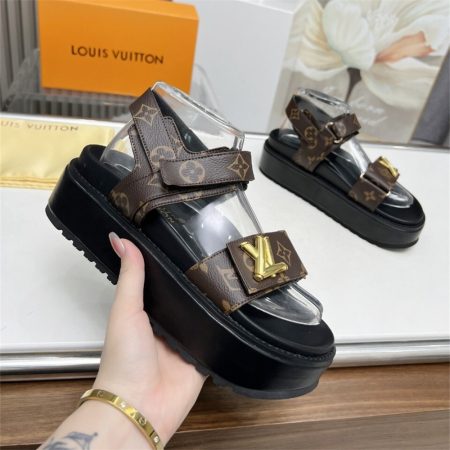 High quality sandals size:5-11 with box free shipping LOV #30623 - Image 3