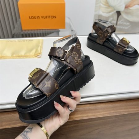 High quality sandals size:5-11 with box free shipping LOV #30623 - Image 4