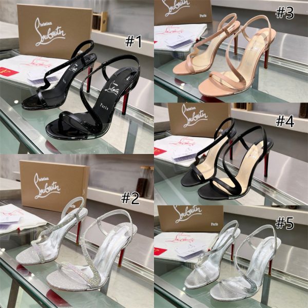 High quality High-heels sandals size:5-12 with box free shipping CLN #30627
