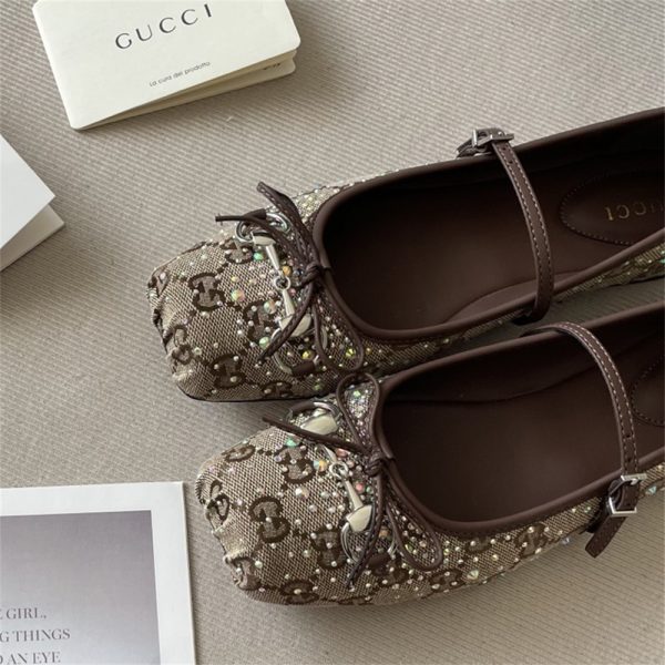 1pair ballet shoes size:5-9 with box free shipping GUI #30637