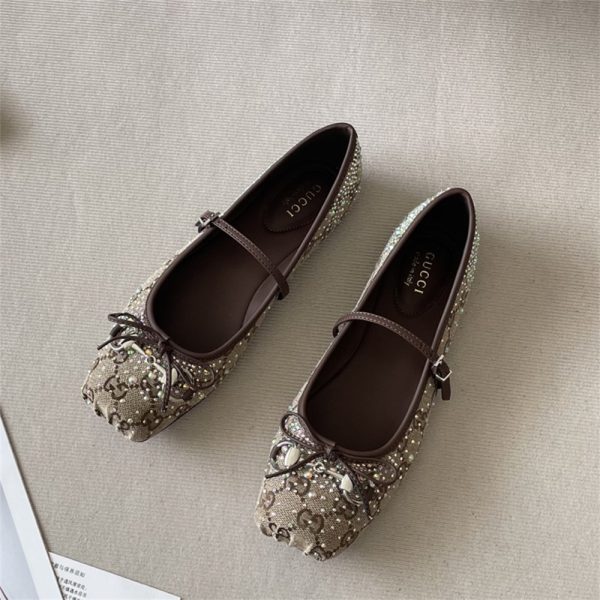 1pair ballet shoes size:5-9 with box free shipping GUI #30637