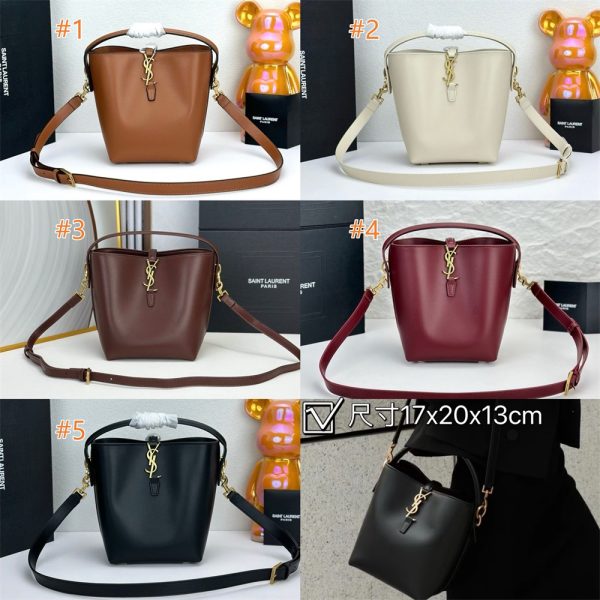 Top quality leather bucket bag size:15cm/20cm/26cm LSY #30653