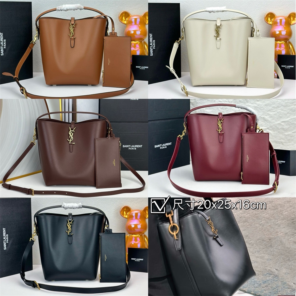 Top quality leather bucket bag size:15cm/20cm/26cm LSY #30653 - Image 3