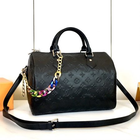 Top quality leather handbag speedy size:30*21*17cm LOV #30671