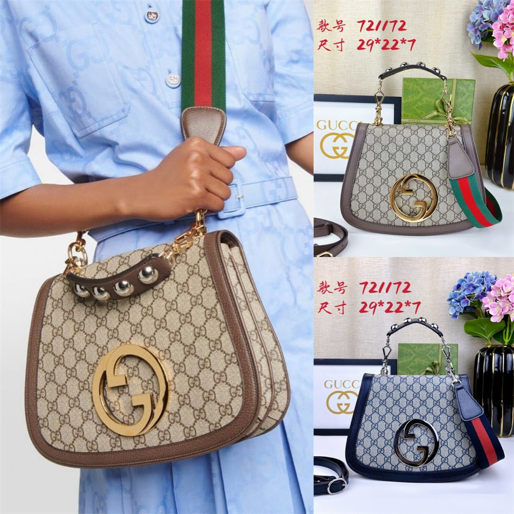 Top quality leather shoulder bag size:29*22*7cm GUI #30681 - Image 1