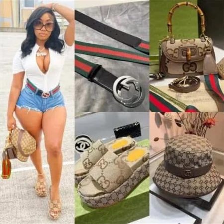 1 set fashion slippers & handbag & hat & belt free shipping GUI #30685