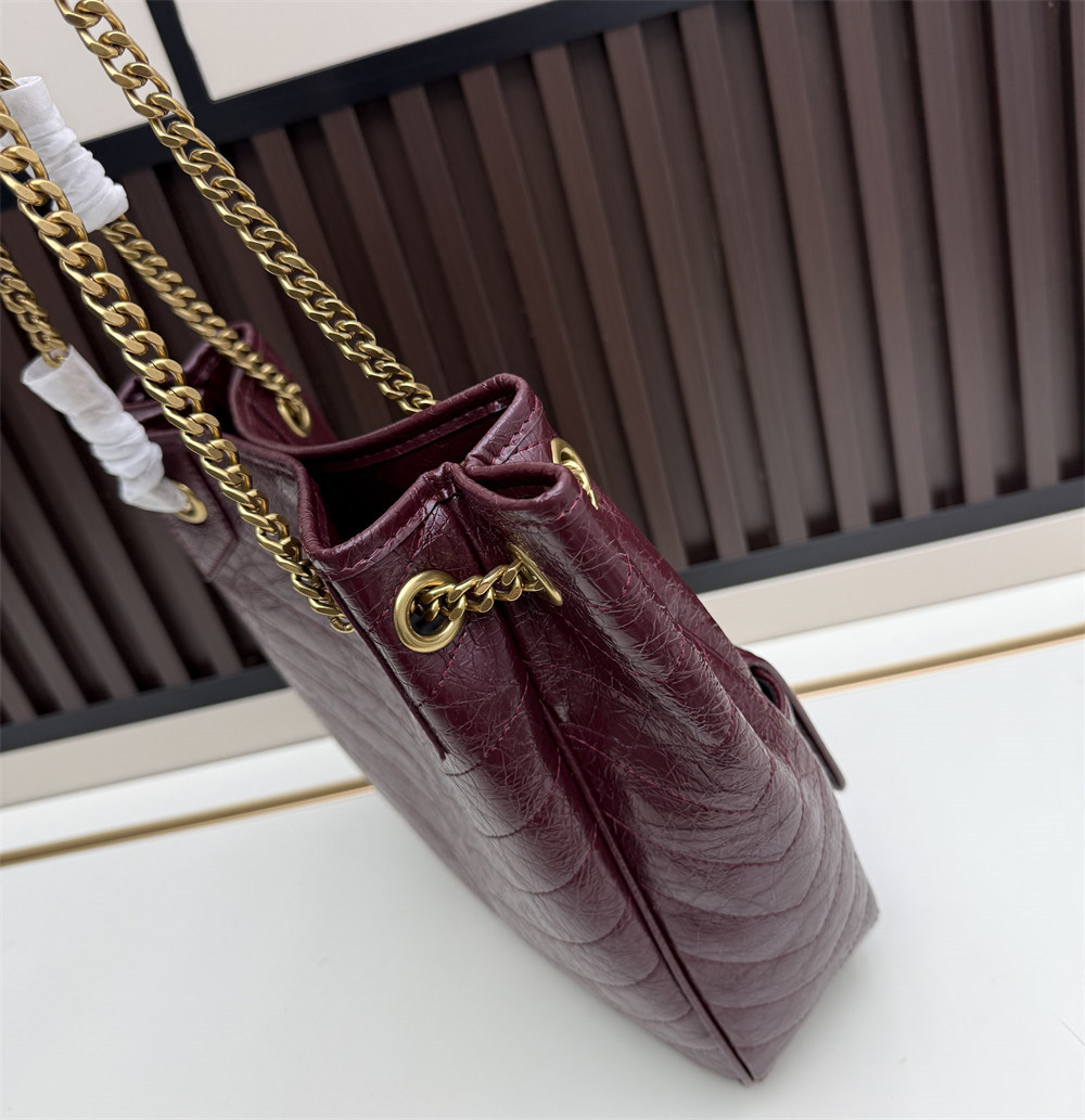 Top quality leather shoulder bag size:41*30*9cm LSY #30698 - Image 3