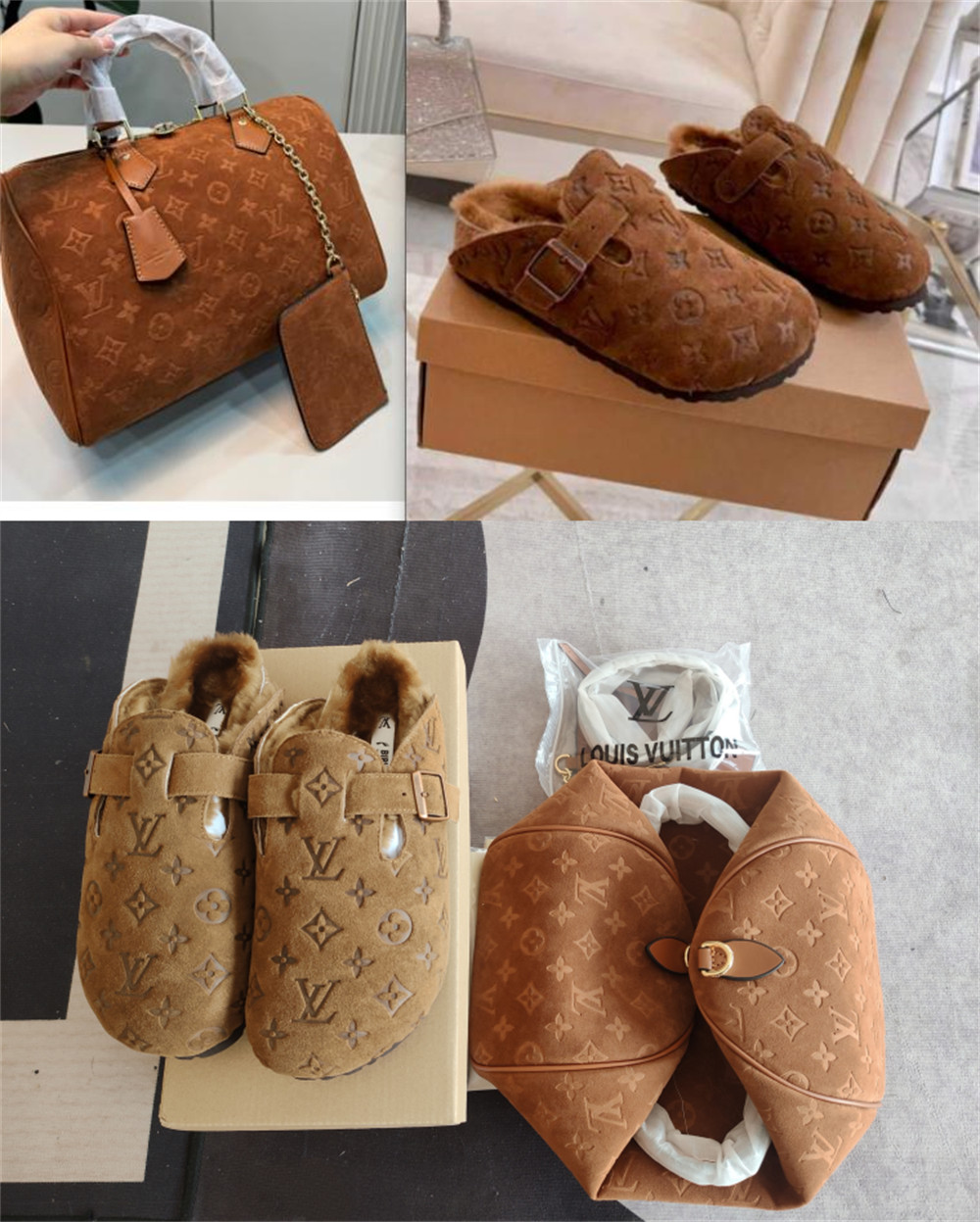 High quality slippers & handbag set free shipping LOV #30705 - Image 1