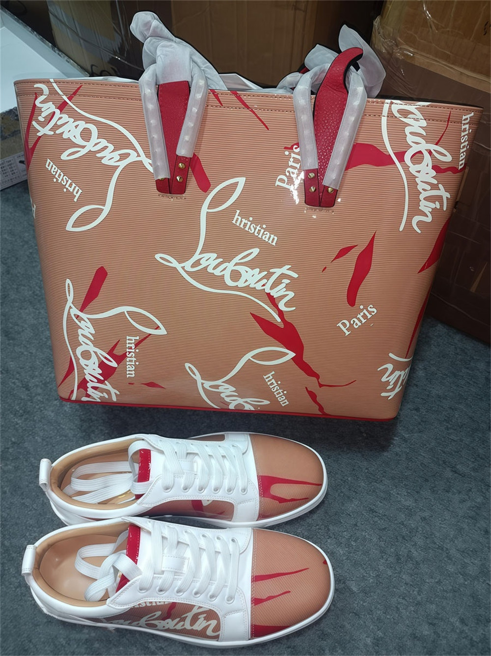High quality sneaker & Tote bag free shipping CLN #30710 - Image 1