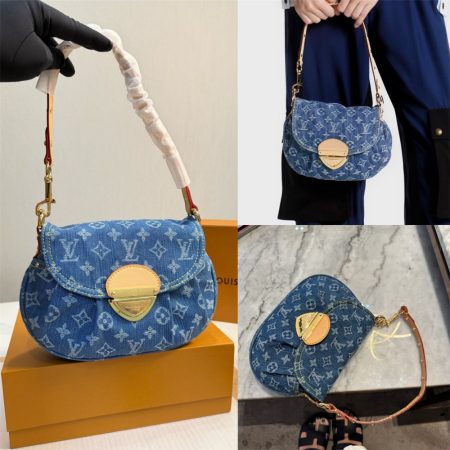 High quality denim shoulder bag size25*6*18cm LOV #30725