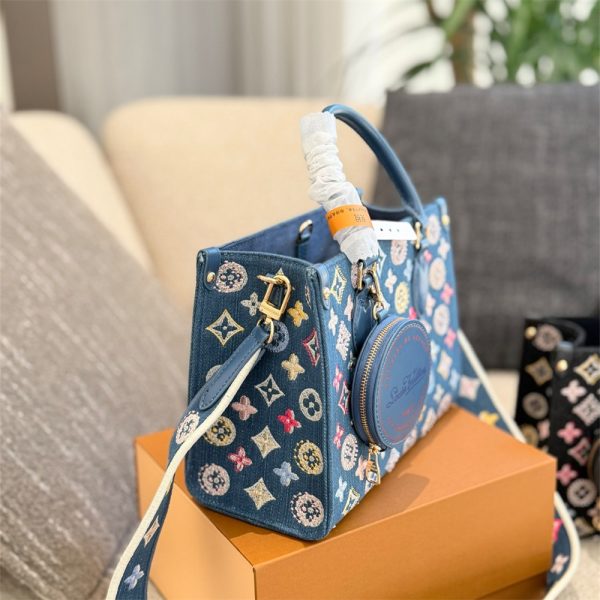 High quality denim Tote bag size:25cm LOV #30729