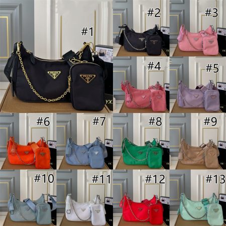 High quality shoulder bag size24*12cm PRA #30739