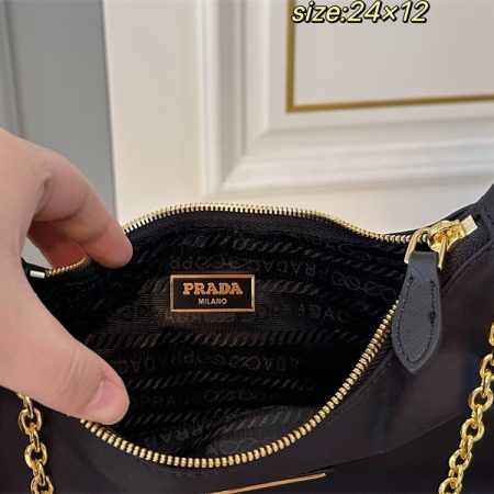 High quality shoulder bag size24*12cm PRA #30739 - Image 3