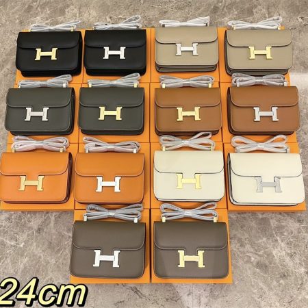Top quality leatherf shoulder bag size:19cm/24cm HEM #30766 - Image 3