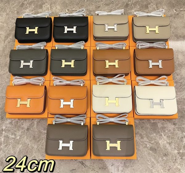 Top quality leatherf shoulder bag size:19cm/24cm HEM #30766